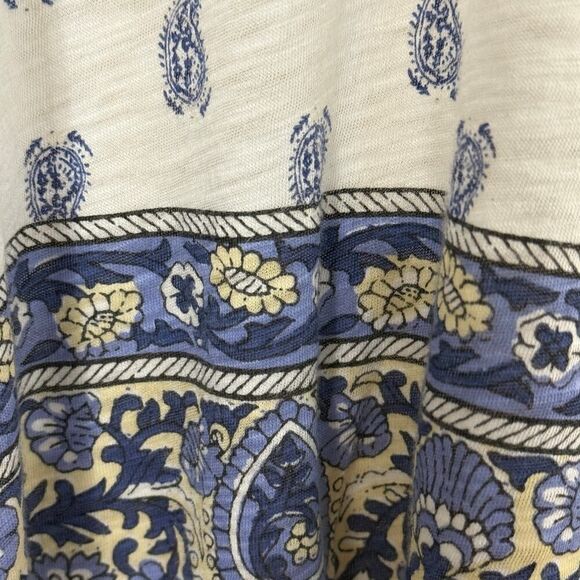 Lucky Brand, Large, Blue & White Paisley Top - Picture 7 of 7
